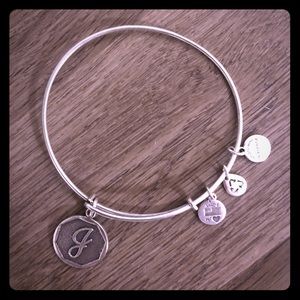 Authentic Alex&Ani “J” Charm Bracelet